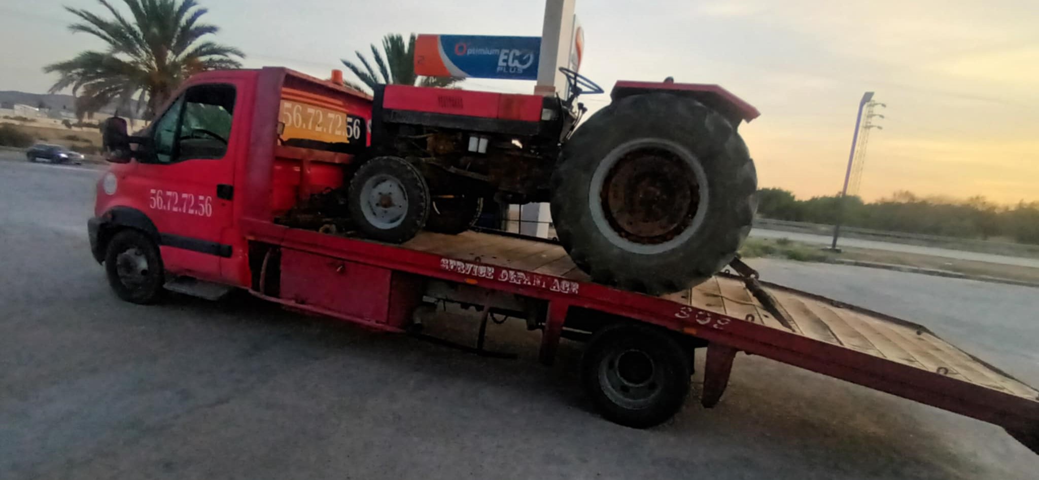 Transport de matériel agricole