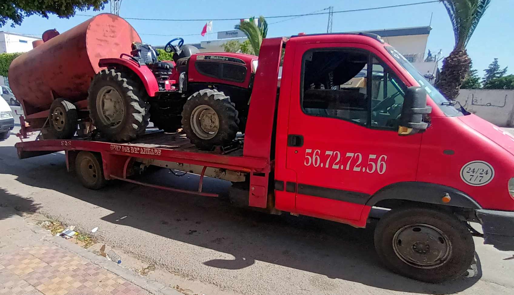 Transport de matériel agricole