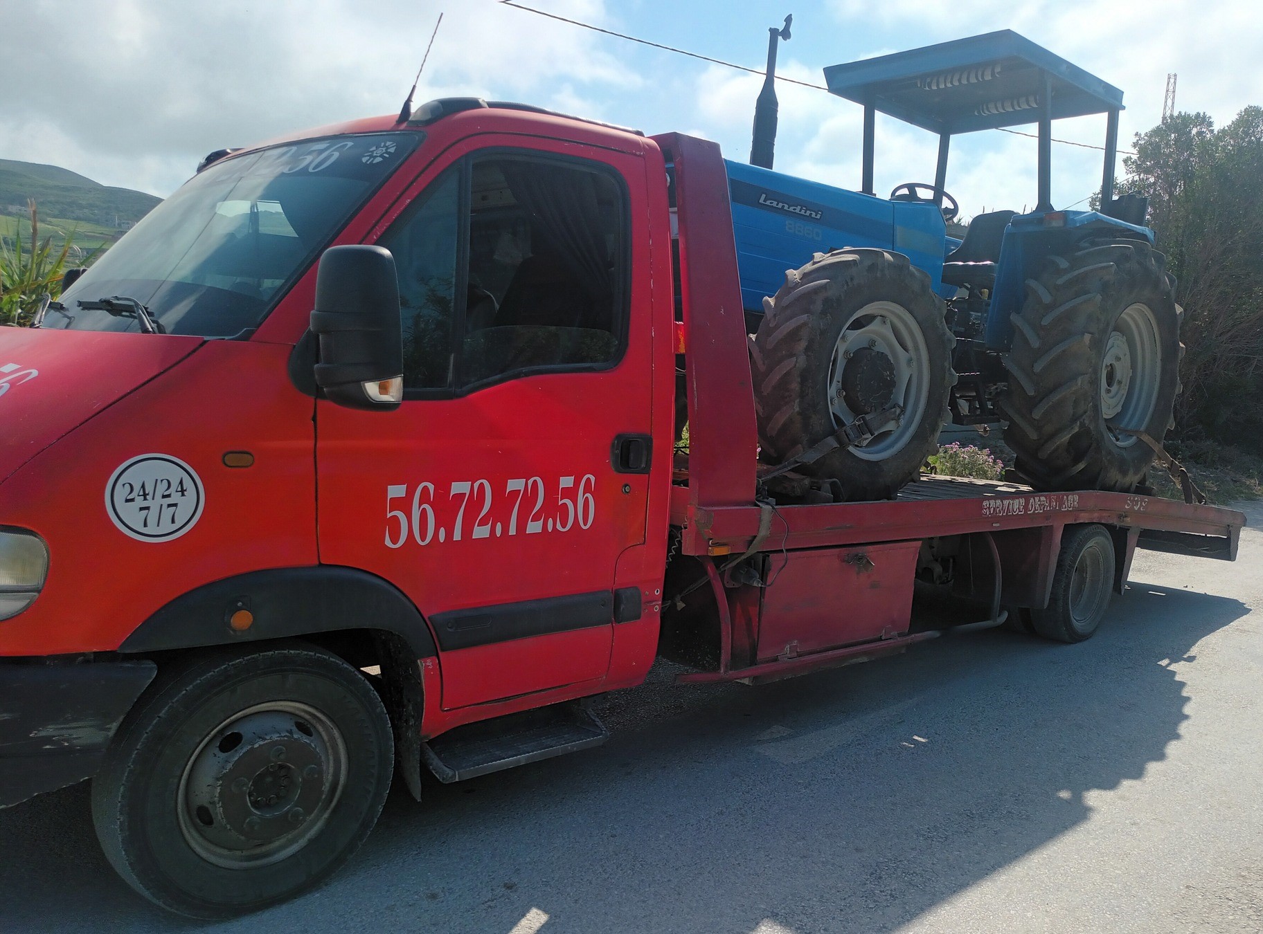 Transport de matériel agricole