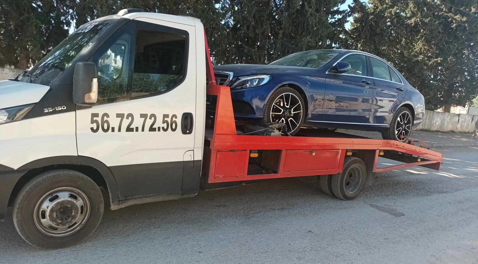 Service de remorquage d'urgence