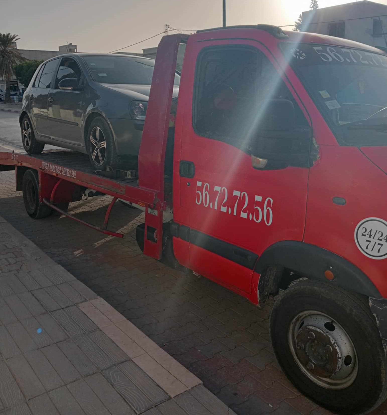 Service de remorquage d'urgence